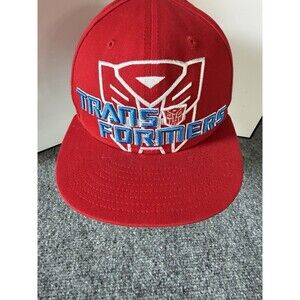 Transformers New Era 9FIFTY Snapback Hat Red Autobot Logo Embroidered OSFM